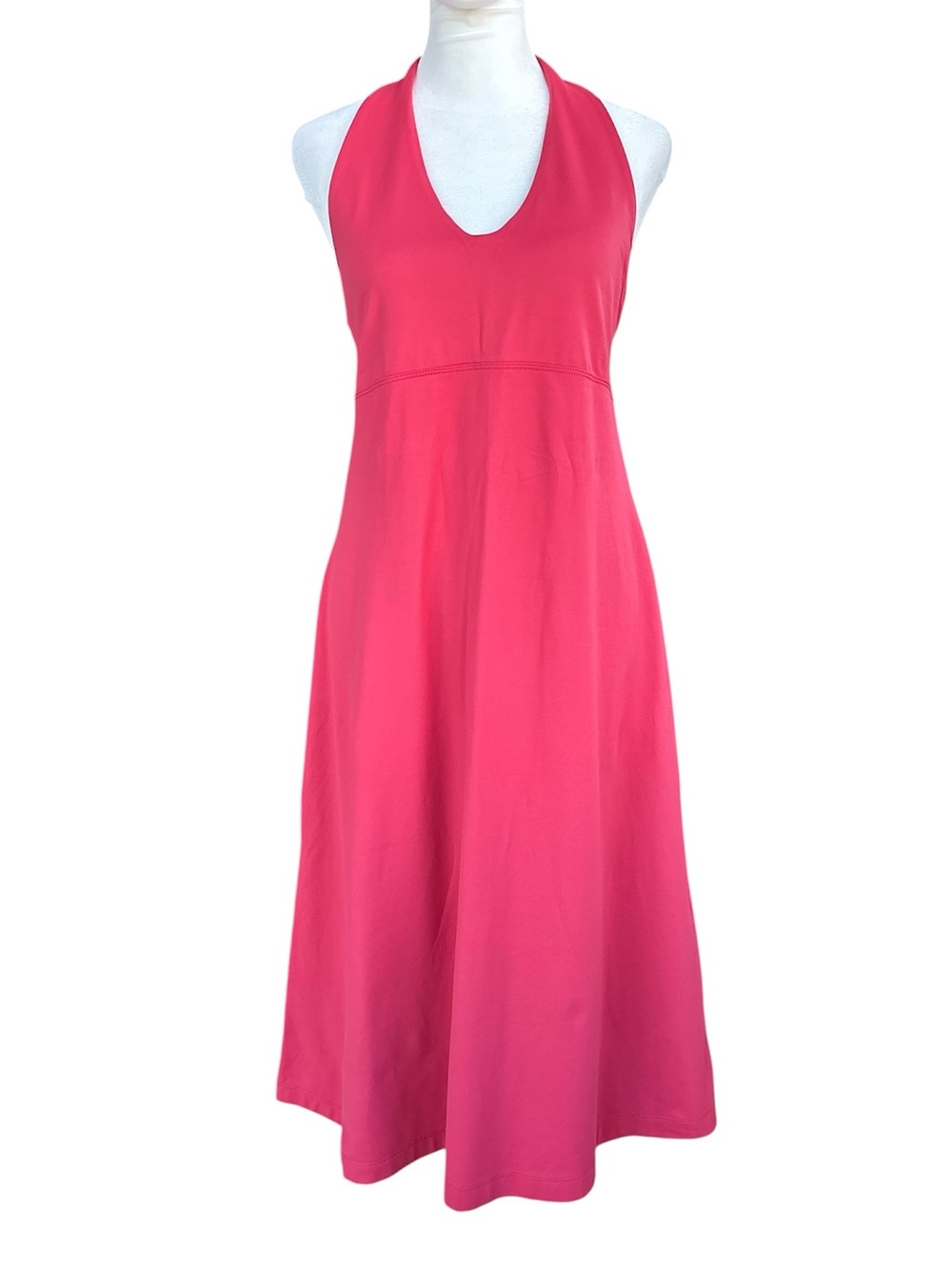 Patagonia Morning Glory Halter Dress Salmon L